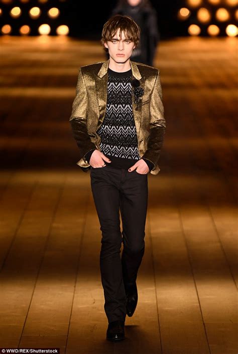 Paris Fashion Week: Lennon Gallagher models for YSL show